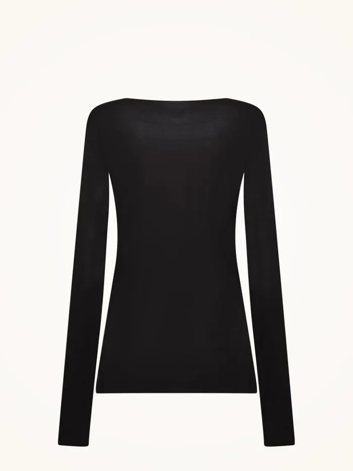 Wolford Aurora Pure Pullover Black Women Longsleeved Tops
