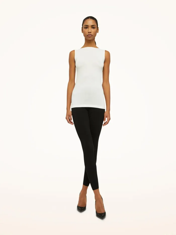 Wolford Aurora Top Sleeveless White Women Tops and Tshirts