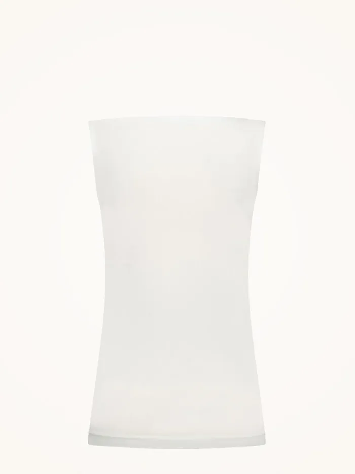 Wolford Aurora Top Sleeveless White Women Tops and Tshirts