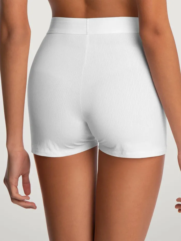 Wolford Beauty Cotton Biker Shorts Pearl Women Panties