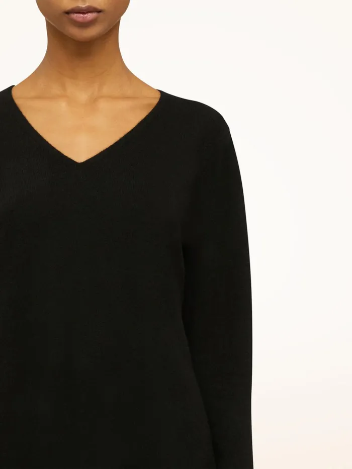 Wolford Cashmere A Shape Top Long Sleeves Black Women Tops and Tshirts