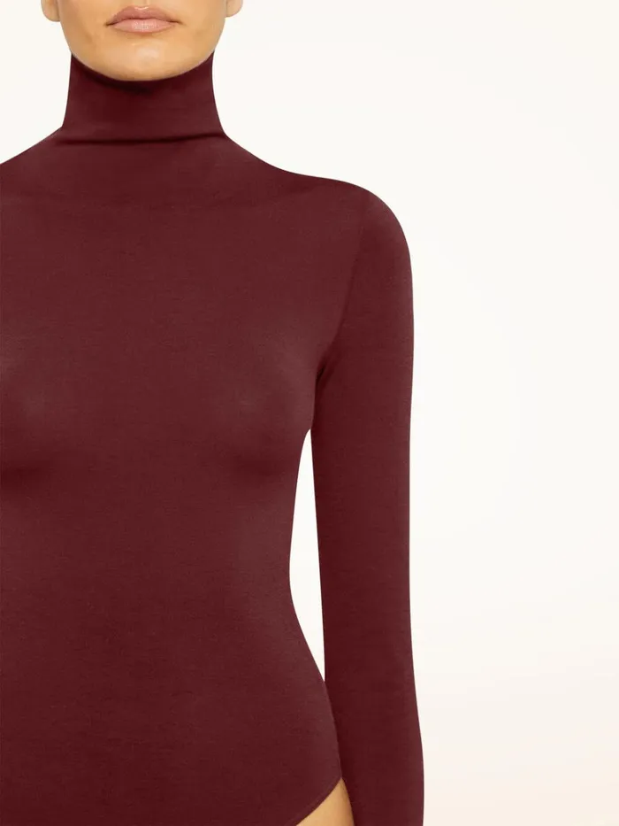Wolford Colorado Body Merlot Women Longsleeve Bodies