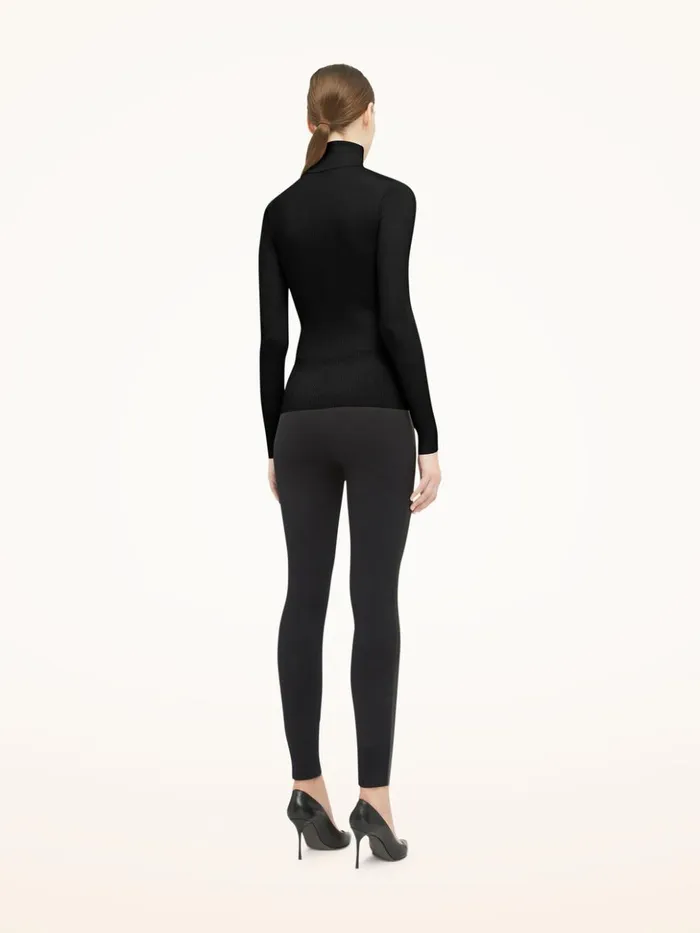 Wolford Merino Fine Rib Top Long Sleeve Graphit Women Longsleeved Tops