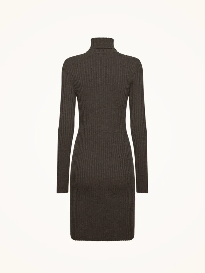 Wolford Merino Rib Dress Umber Women Dresses and Skirts