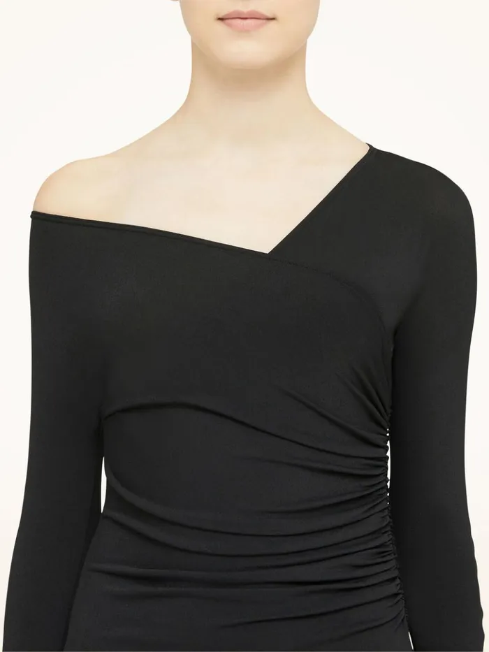 Wolford The Gathered CacheCoeur Body Black Women Longsleeve Bodies