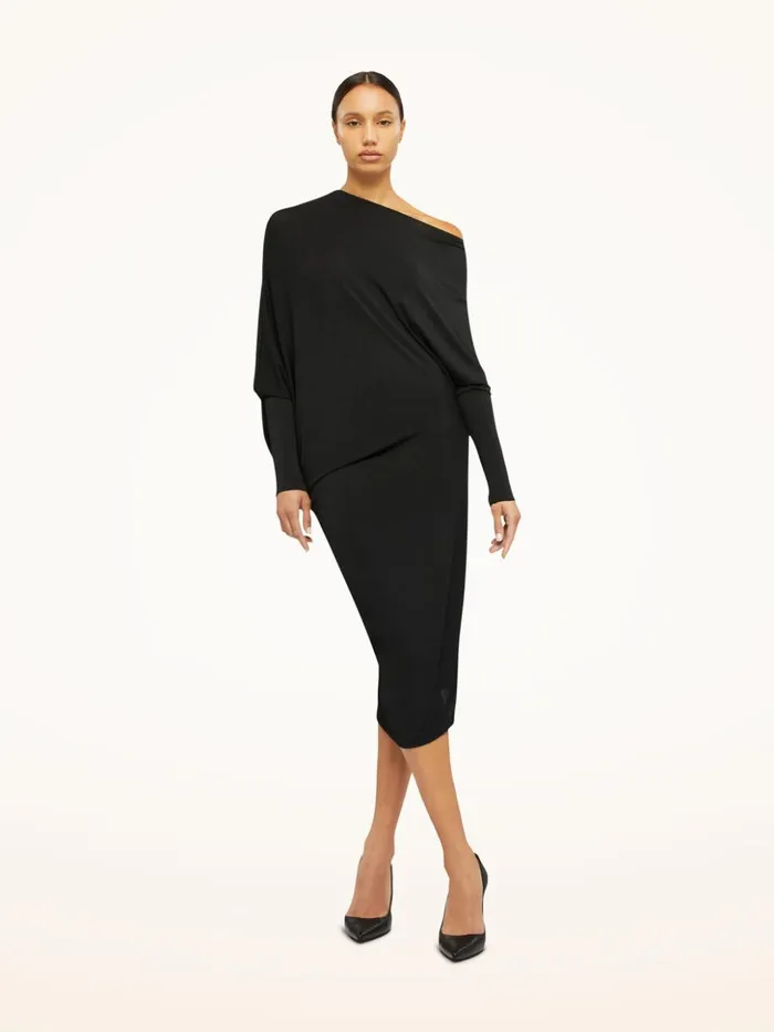 Wolford Viscose Knit Dress Black Women Dresses and Skirts