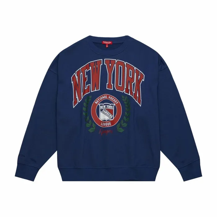 Women039s Hoodies and Sweatshirts Mitchell and Ness Womens Logo Lt Crew 20 New York Rangers Women039s Hoodies and Sweatshirts Mitchell and Ness Womens Logo Lt Crew 20 New York Rangers