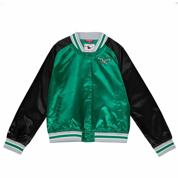 Women039s Jackets and Outerwear Mitchell and Ness Women039s Satin Jacket 20 Philadelphia Eagles Women039s Jackets and Outerwear Mitchell and Ness Women039s Satin Jacket 20 Philadelphia Eagles