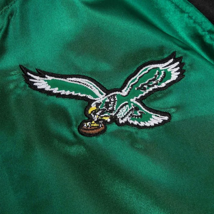 Women039s Jackets and Outerwear Mitchell and Ness Women039s Satin Jacket 20 Philadelphia Eagles Women039s Jackets and Outerwear Mitchell and Ness Women039s Satin Jacket 20 Philadelphia Eagles