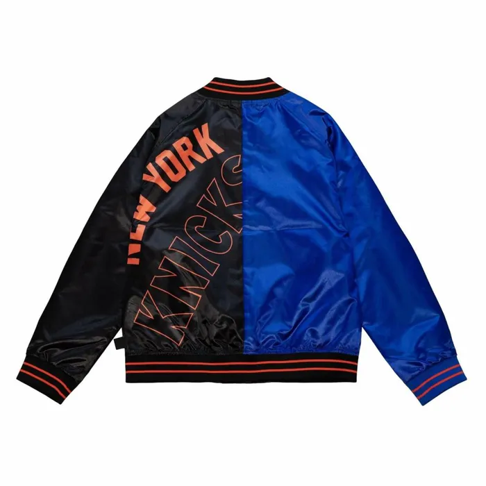 Women039s Jackets and Outerwear Mitchell and Ness Womens Big Face Satin Jacket 50 New York Knicks Women039s Jackets and Outerwear Mitchell and Ness Womens Big Face Satin Jacket 50 New York Knicks