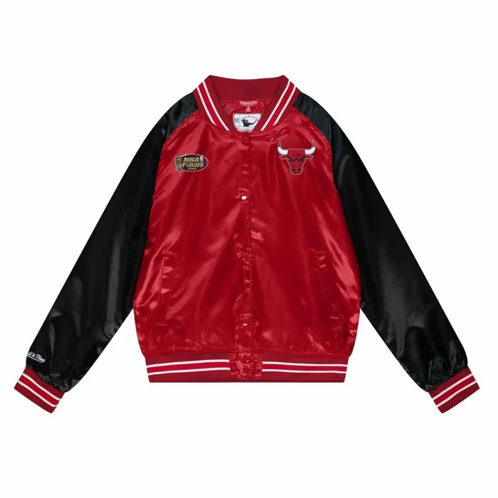 Women039s Jackets and Outerwear Mitchell and Ness Womens Satin Jacket 20 Chicago Bulls Women039s Jackets and Outerwear Mitchell and Ness Womens Satin Jacket 20 Chicago Bulls
