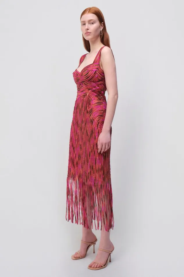 Women Adalette Dress Amaranth Multi Jonathan Simkhai Dresses and Jumpsuits
