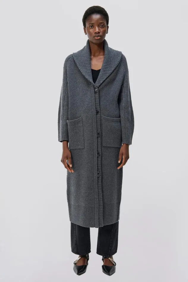 Women Adoria Robe Charcoal Melange Jonathan Simkhai Knitwear