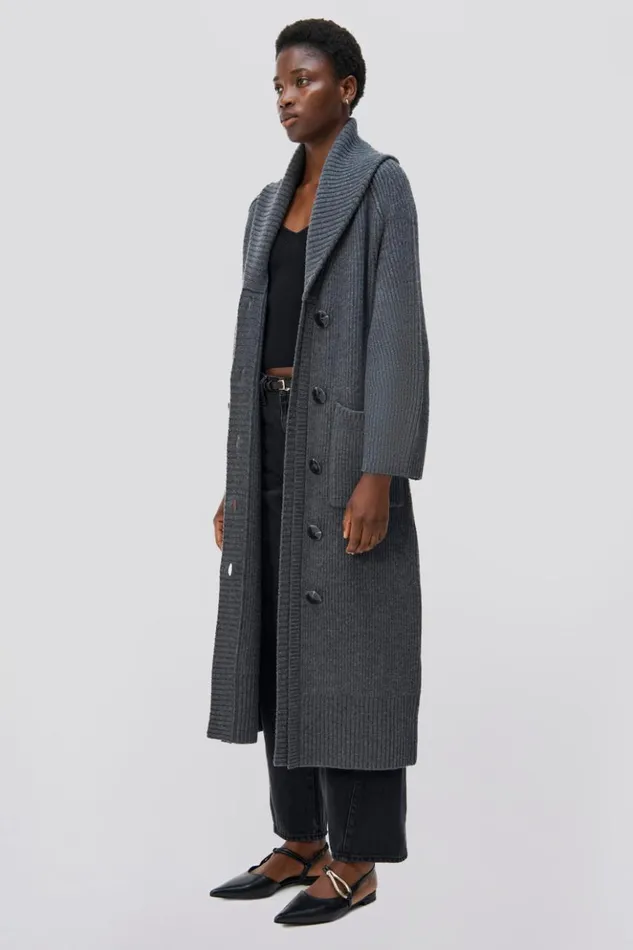 Women Adoria Robe Charcoal Melange Jonathan Simkhai Knitwear