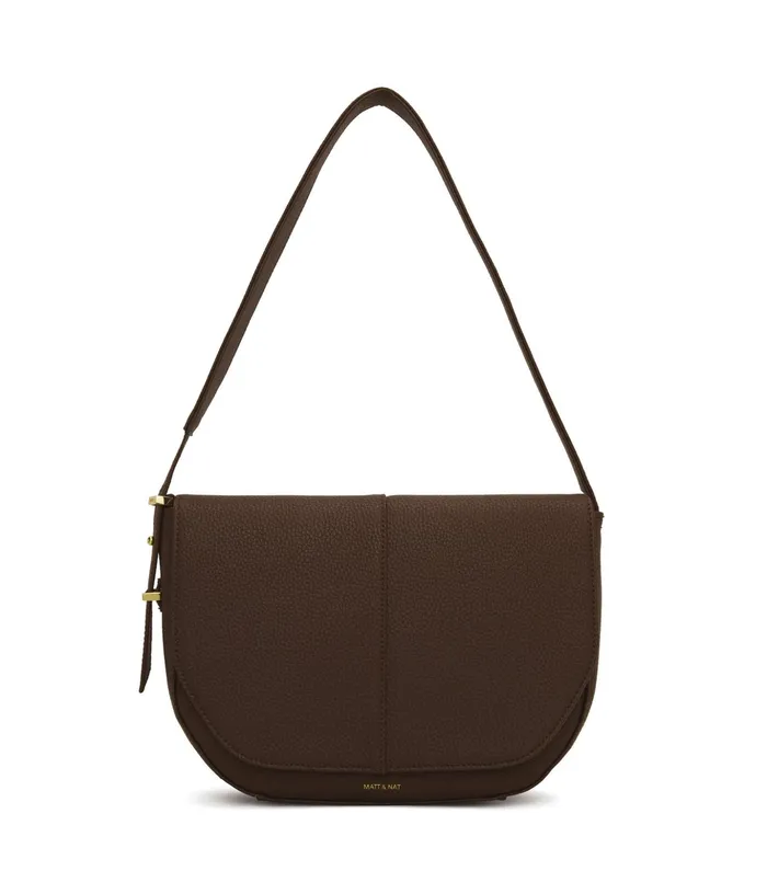 Women Alik Vegan Shoulder Bag 8211 Purity Chocolate Matt and Nat Shoulder Bags Women Alik Vegan Shoulder Bag 8211 Purity Chocolate Matt and Nat Shoulder Bags