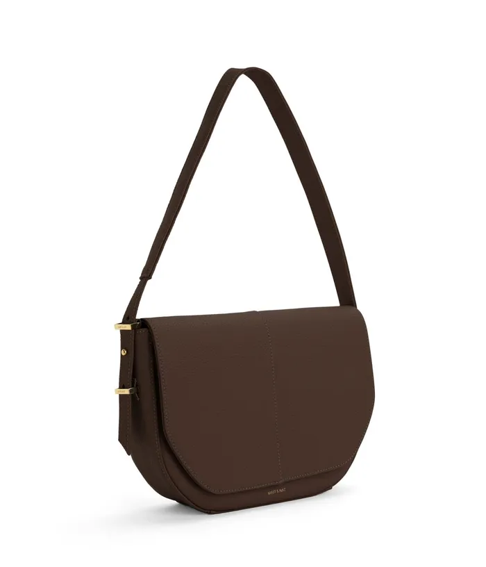 Women Alik Vegan Shoulder Bag 8211 Purity Chocolate Matt and Nat Shoulder Bags