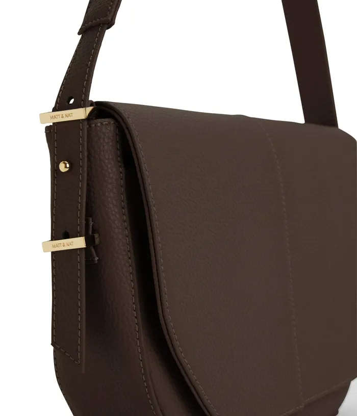 Women Alik Vegan Shoulder Bag 8211 Purity Chocolate Matt and Nat Shoulder Bags