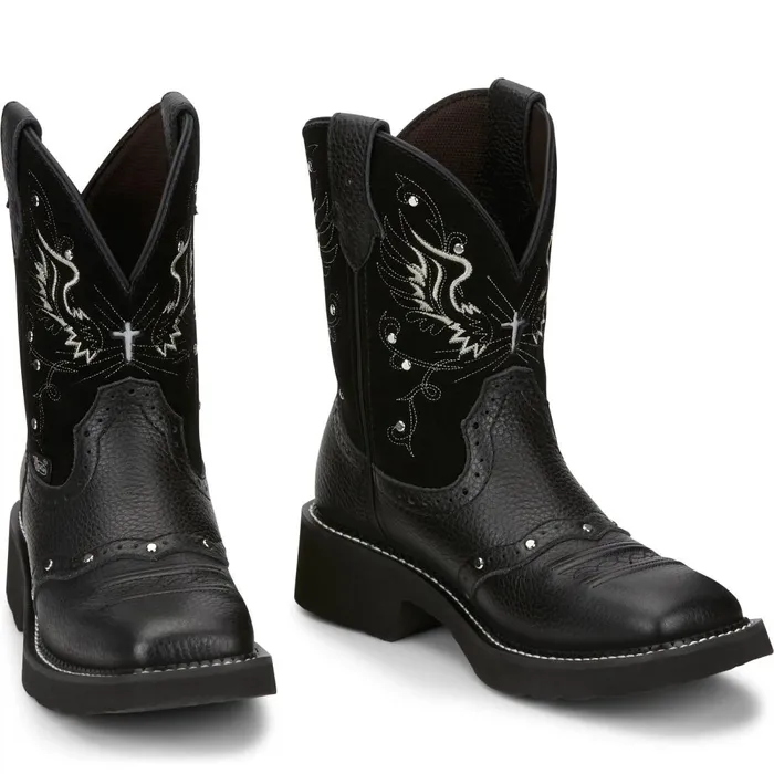 WOMEN Andra 8034 Western Black Justin Boots Western