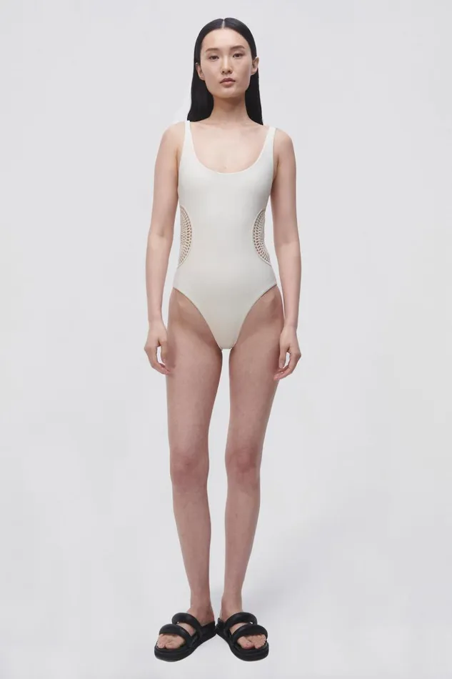 Women Arianne One Piece Natural Multi Jonathan Simkhai Swimwear
