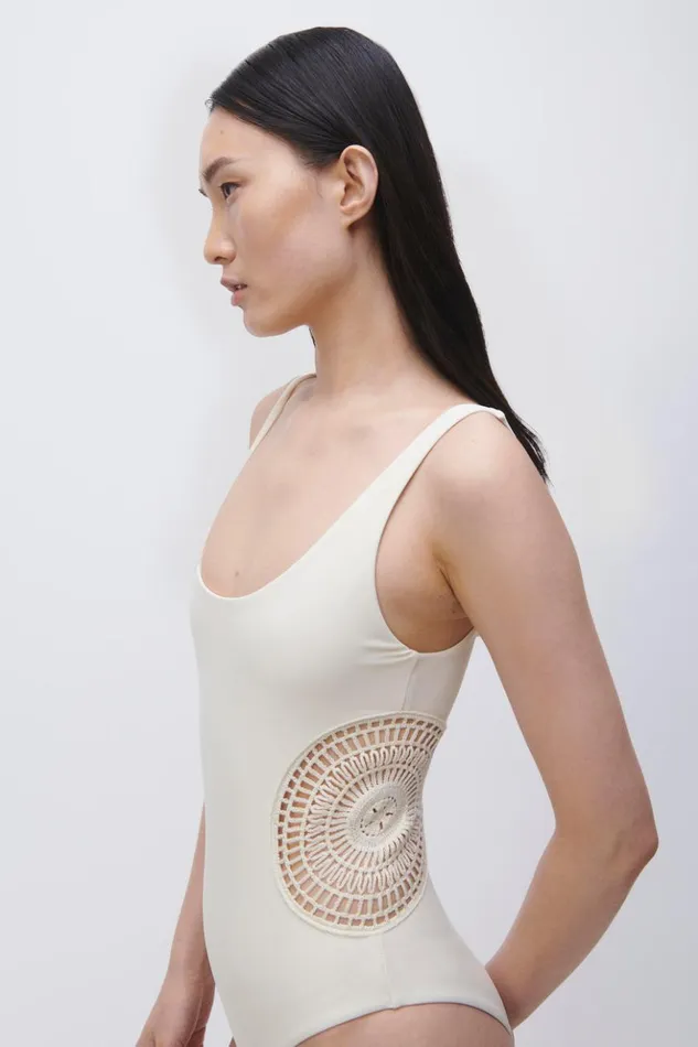 Women Arianne One Piece Natural Multi Jonathan Simkhai Swimwear