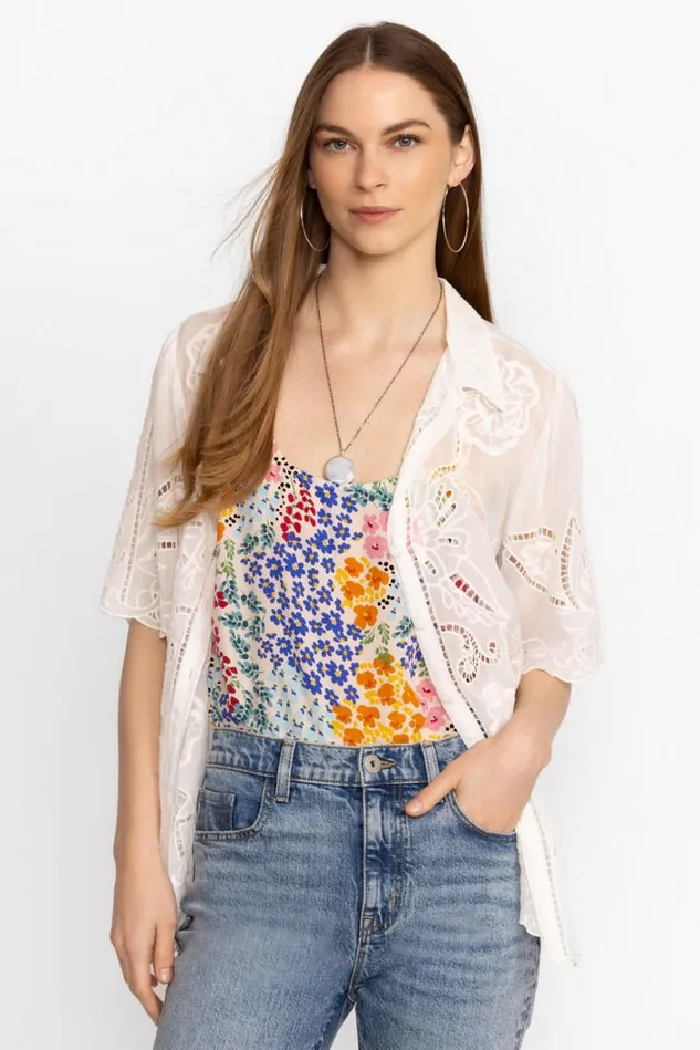 Women ASTRID SILK CAMI Astrid Johnny Was Tops Women ASTRID SILK CAMI Astrid Johnny Was Tops