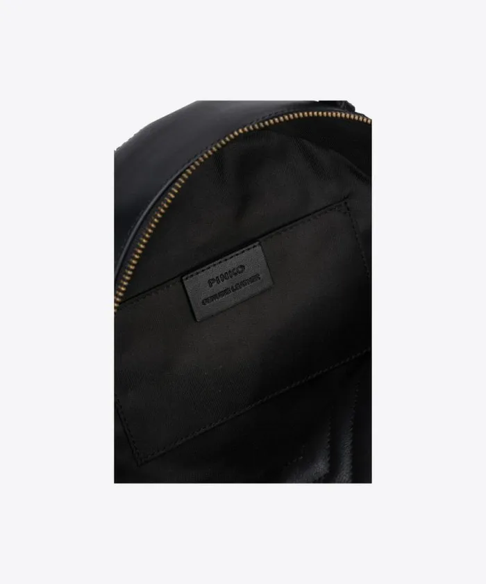 Women Backpacks Pinko Love Backpack Blackantique Gold Women Backpacks Pinko Love Backpack Blackantique Gold
