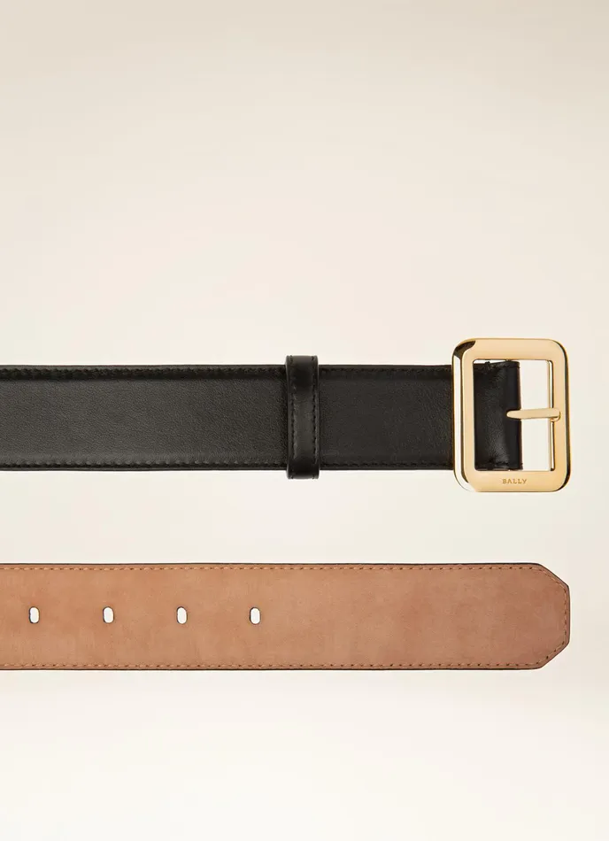 Women Bally Belts Janelle 8211 Leather 35mm Belt In Black