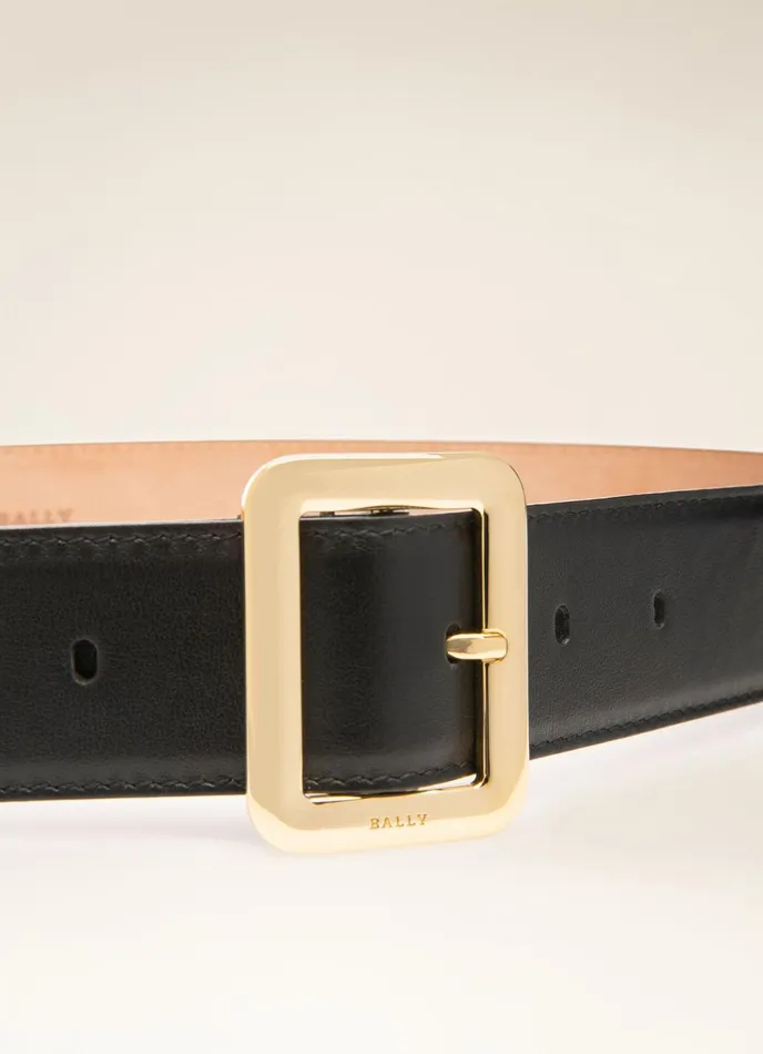 Women Bally Belts Janelle 8211 Leather 35mm Belt In Black