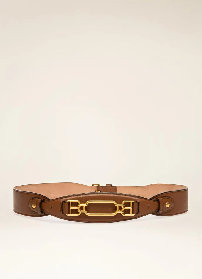 Women Bally Belts Vivian 8211 Leather 42mm Belt In Brown