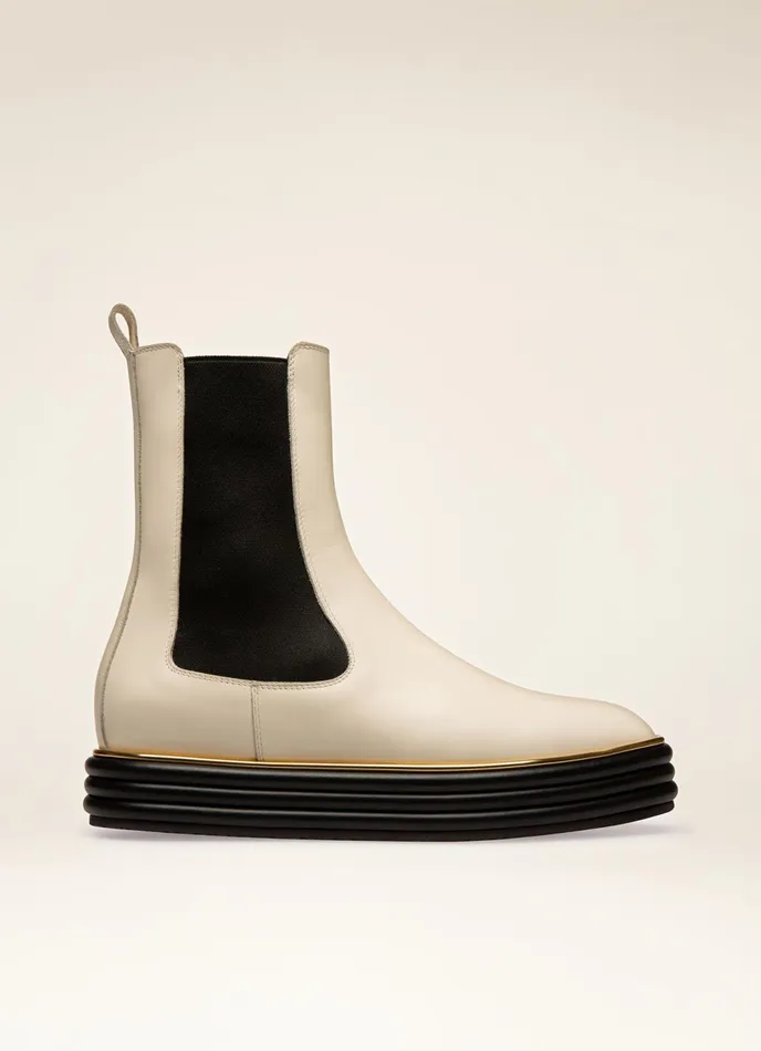 Women Bally Boots Faelisa 8211 Leather Boots In Bone