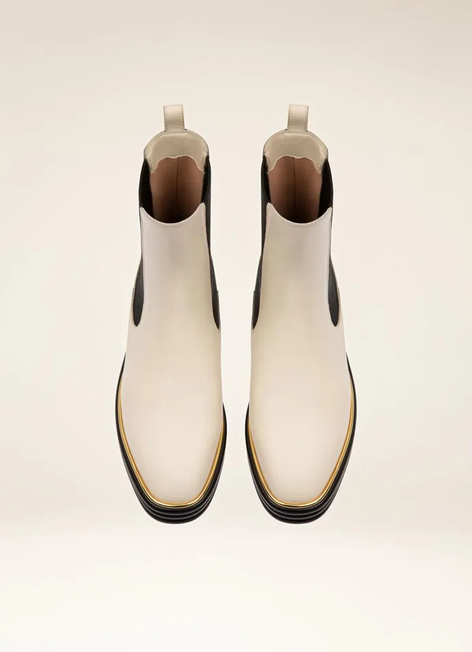 Women Bally Boots Faelisa 8211 Leather Boots In Bone