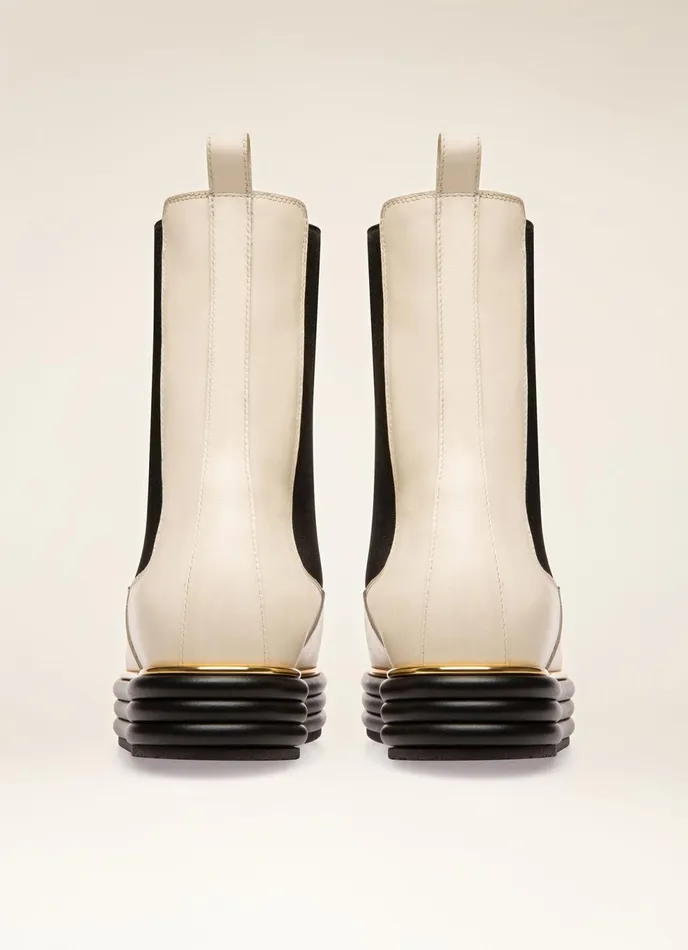 Women Bally Boots Faelisa 8211 Leather Boots In Bone
