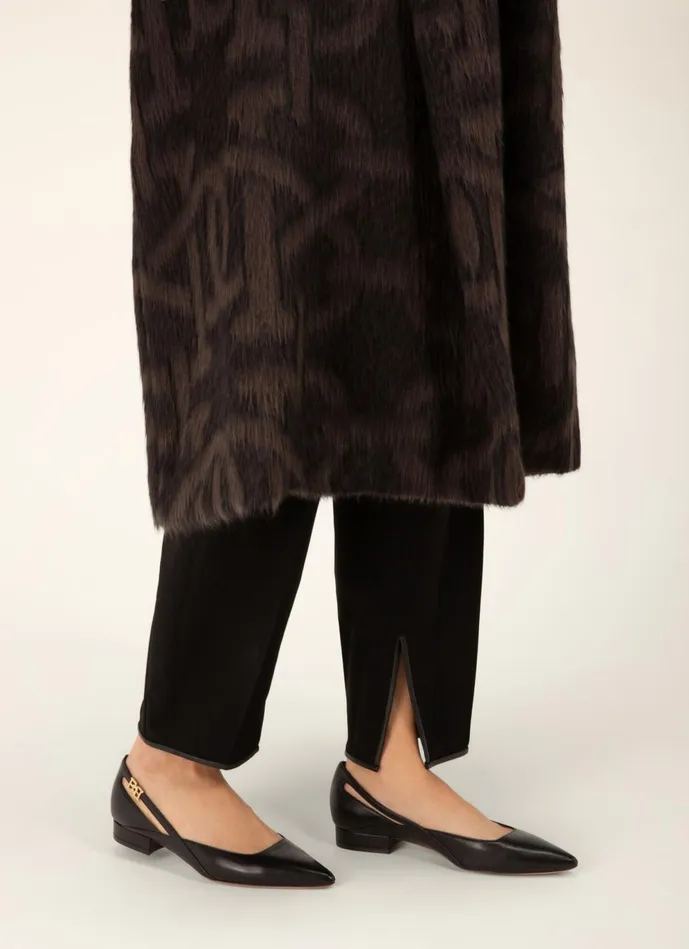 Women Bally Flats and Moccasins Elsa Flat 8211 Leather Flats In Black
