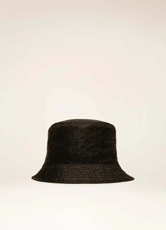 Women Bally Gloves And Hats BMonogram Bucket Hat 8211 Nylon Hat In Black