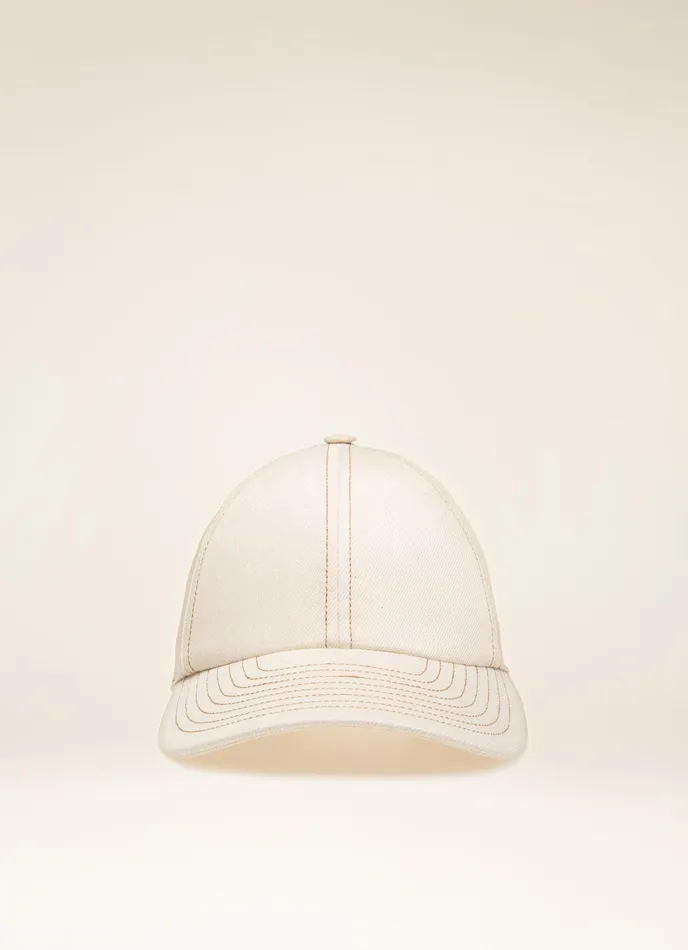 Women Bally Gloves And Hats Baseball Cap 8211 Cotton Hat In White