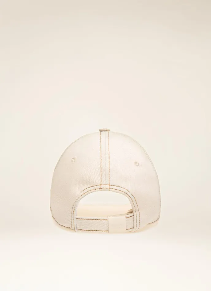 Women Bally Gloves And Hats Baseball Cap 8211 Cotton Hat In White