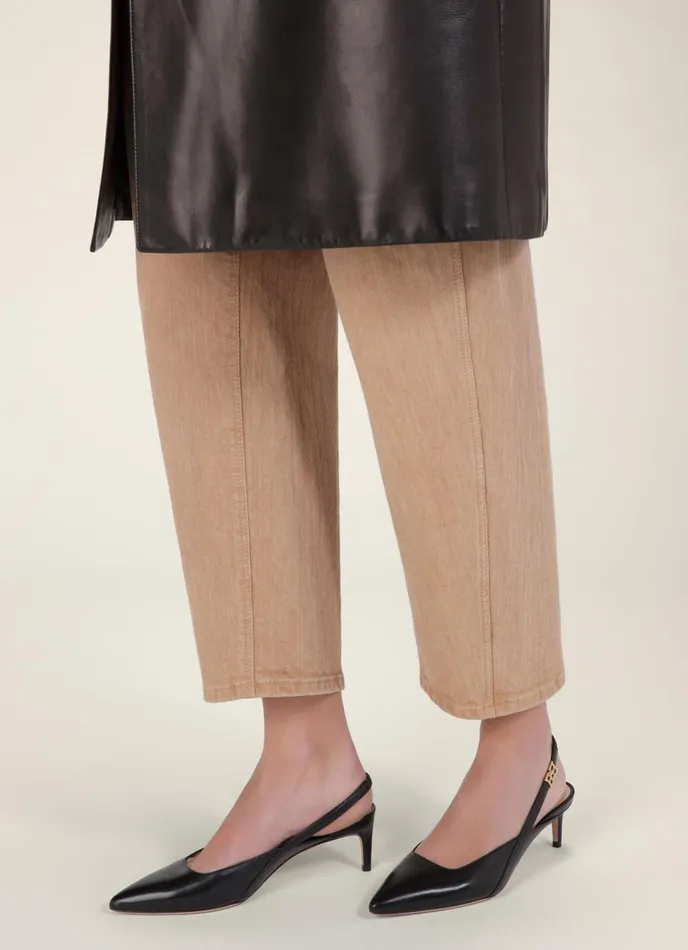 Women Bally Pumps Edeline 8211 Leather Slingback Pumps In Black