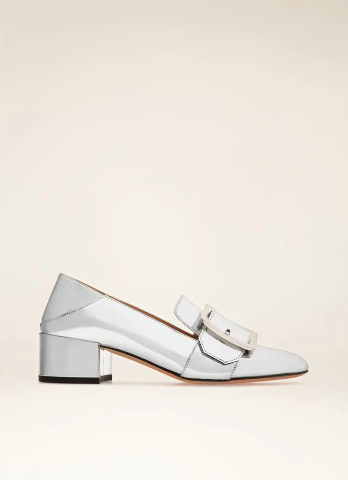 Women Bally Pumps Janelle 8211 Leather Pumps In Silver