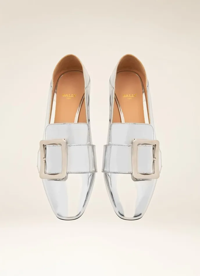 Women Bally Pumps Janelle 8211 Leather Pumps In Silver