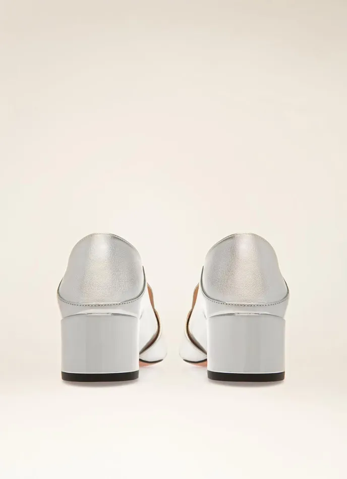Women Bally Pumps Janelle 8211 Leather Pumps In Silver