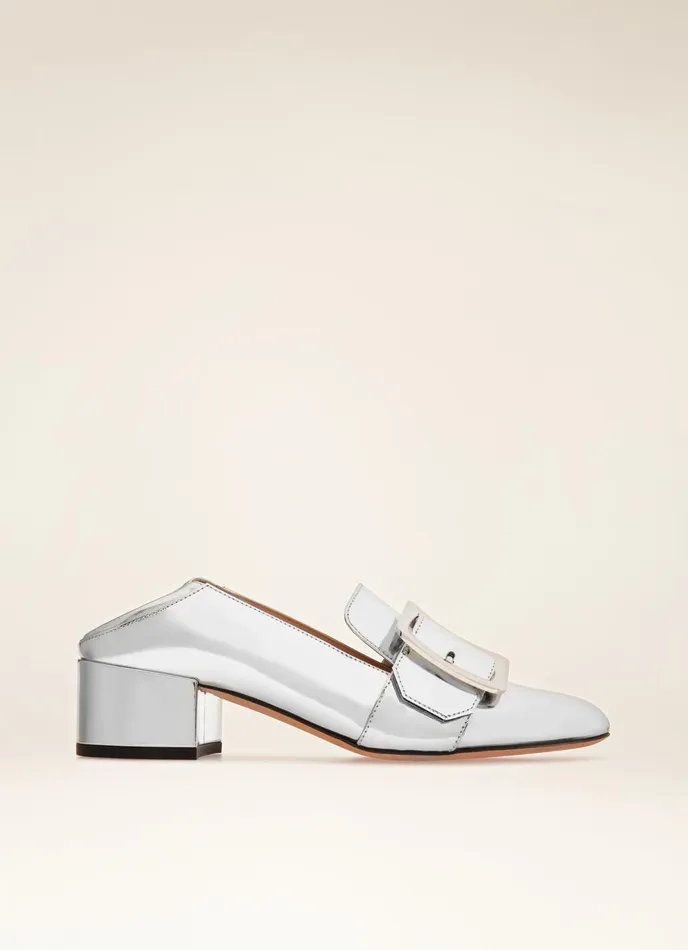 Women Bally Pumps Janelle 8211 Leather Pumps In Silver