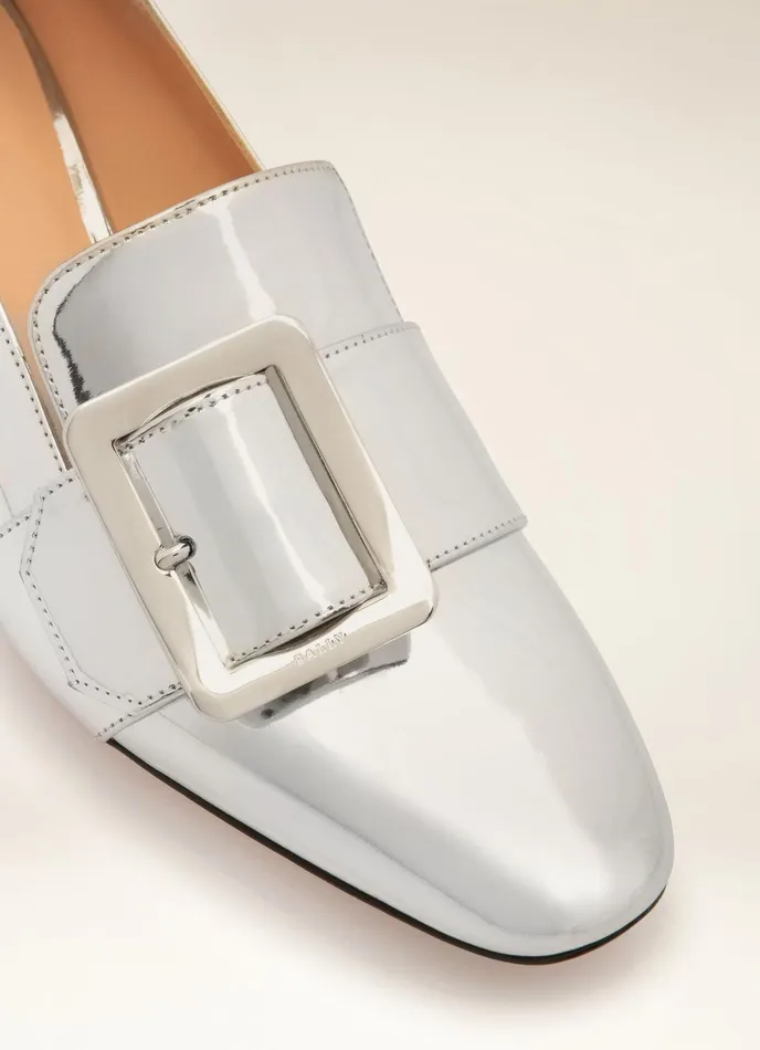 Women Bally Pumps Janelle 8211 Leather Pumps In Silver