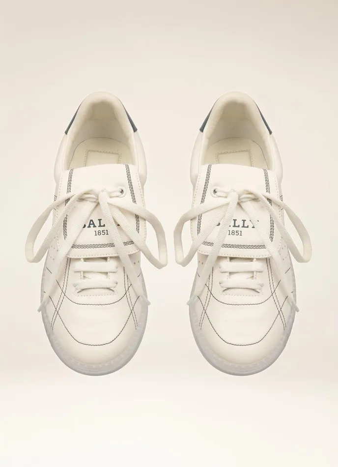 Women Bally Sneakers Weldy 8211 Leather Sneakers In White