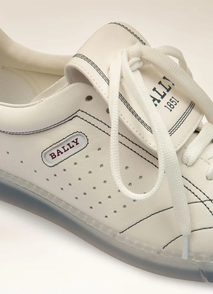 Women Bally Sneakers Weldy 8211 Leather Sneakers In White
