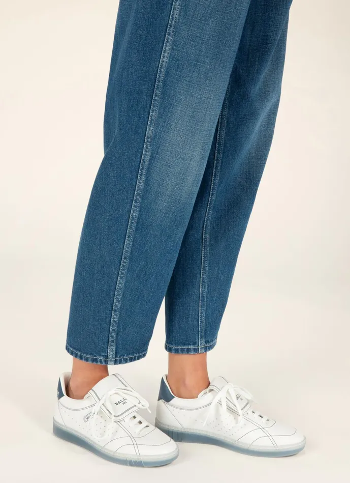 Women Bally Sneakers Weldy 8211 Leather Sneakers In White
