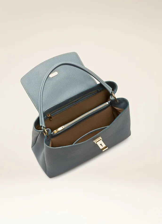 Women Bally Top Handle Bags Layka 8211 Leather Top Handle Bag In Blue