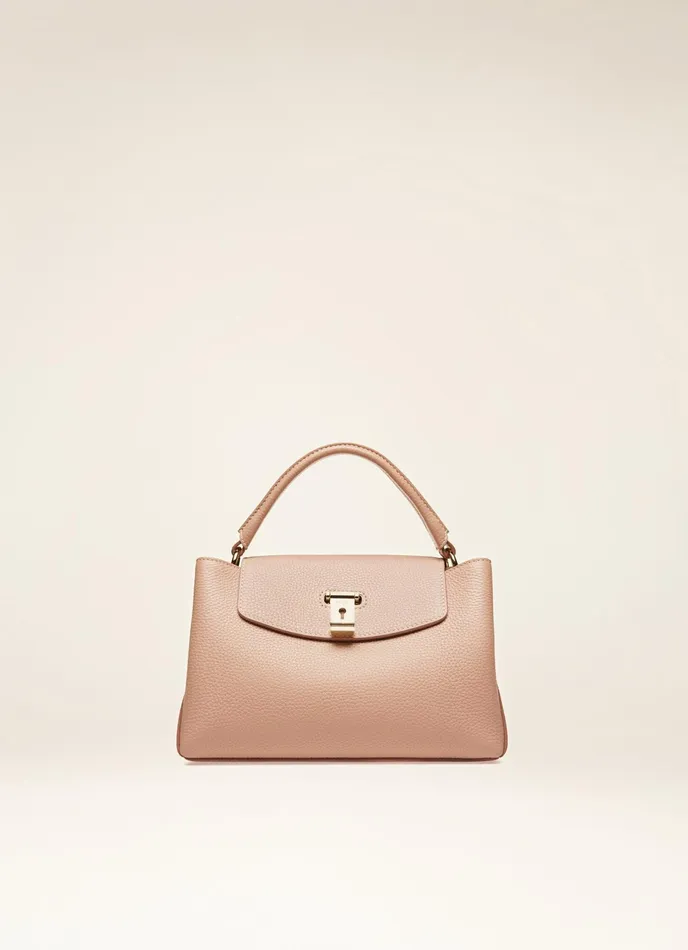 Women Bally Top Handle Bags Layka Small 8211 Leather Top Handle Bag In Pink