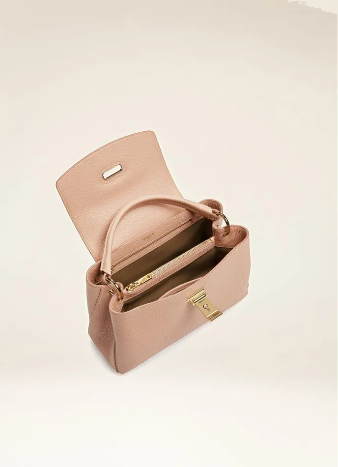 Women Bally Top Handle Bags Layka Small 8211 Leather Top Handle Bag In Pink