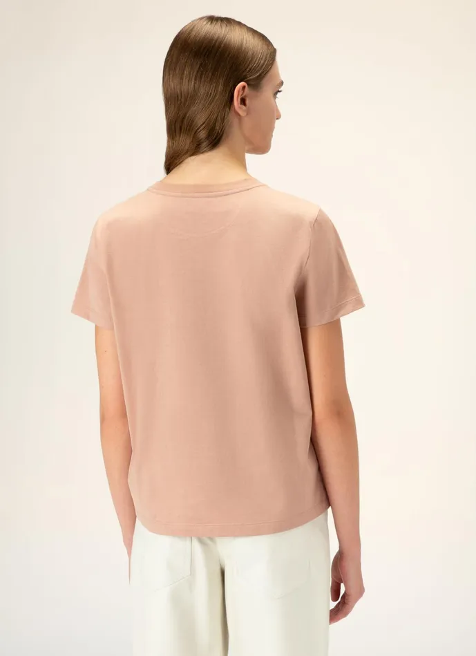 Women Bally Tops Logo Tshirt 8211 Cotton Top In Pink