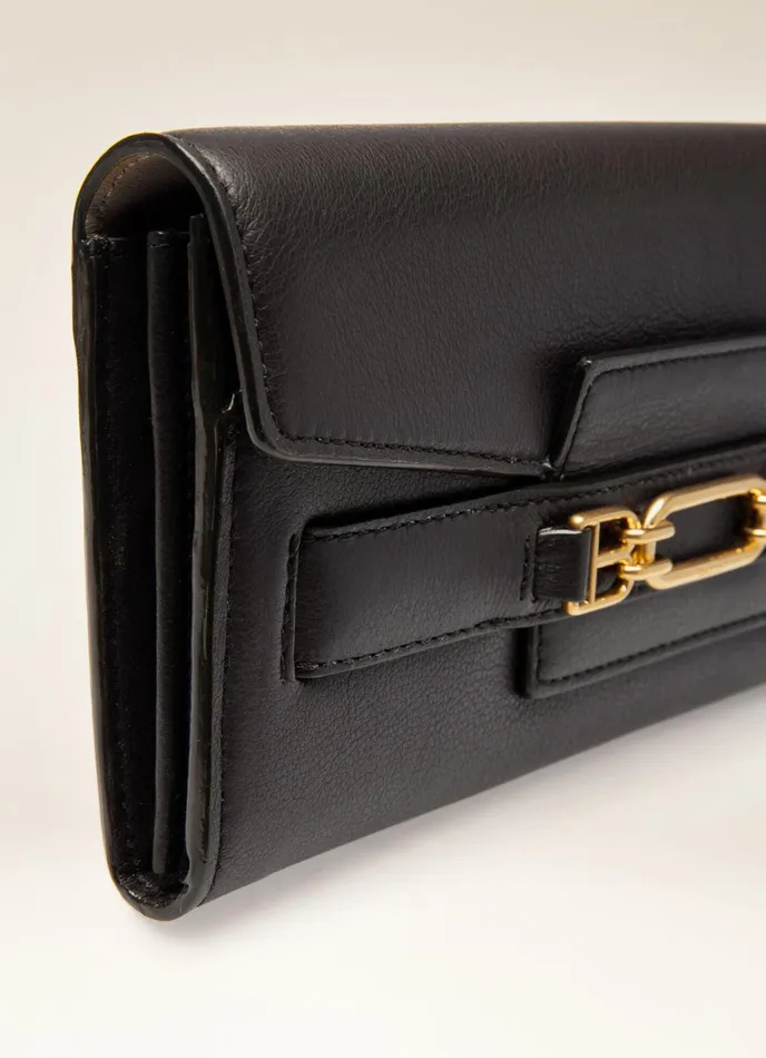 Women Bally Wallets Vinney 8211 Leather Continental Wallet In Black